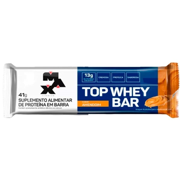 BARRINHA TOP WHEY BAR BRIGADEIRO UNIDADE MAX TITANIUM